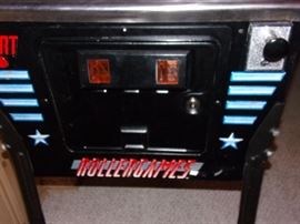 Vintage 1980's Rollergames pinball machine, in excellent working condition!