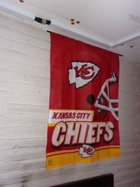 Kansas City Chiefs flag.
