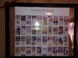 "Coverin the Royals" framed poster.