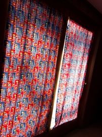 KU Jayhawks curtains.