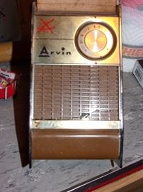 Vintage Arvin transistor radio.