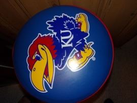 Chrome KU stool, in like-new condition.