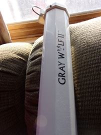 Gray Wolf projection screen, like new.