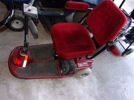 Battery Powered scooter. Trailer also available.