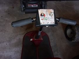 Battery Powered scooter. Trailer also available.