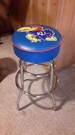 Chrome KU stool, in like-new condition.