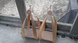 Unique hanging wood plant holders