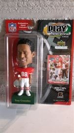 Tony Gonzalez bobble head, new in box, never opened.