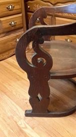 Antique barrel chair...beautiful!