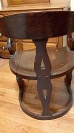 Antique barrel chair...beautiful!