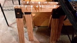 Two saw horses