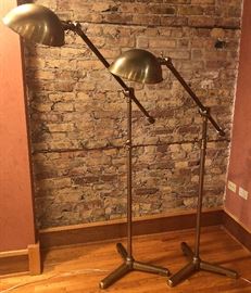 Restoration Hardware Rowan Brass Task Floor lamps (2) https://ctbids.com/#!/description/share/127451
