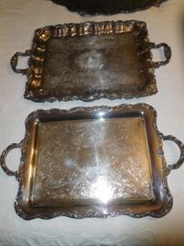 Huge silver trays