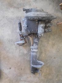 Antique boat motor