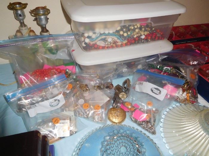 Lots of costume jewelry