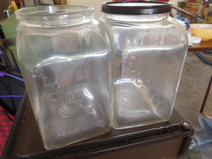 Antique Planters peanuts General Store jars