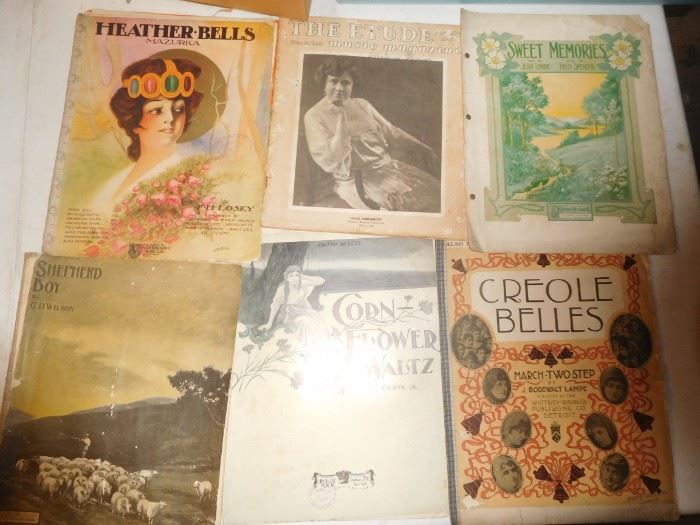 Wonderful sheet music fro m the 20s through the 40s