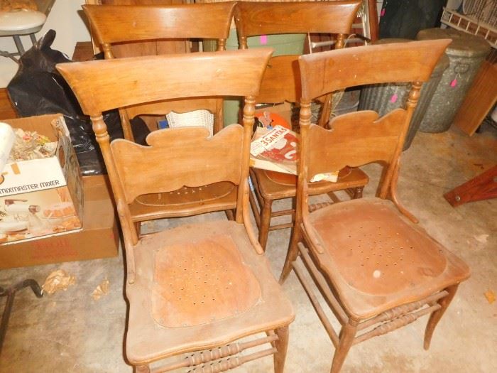 Set of 4 antique chairs