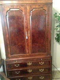 This beautiful armoire provides great storage.