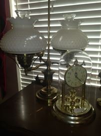 2-light lamp; dome clock