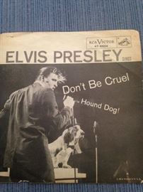Elvis Presley's "Don't Be Cruel" - 45 record in the picture sleeve