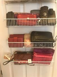 Stylish selection of wallets and handbags