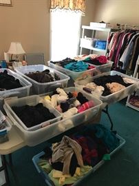 Slips, knee highs, socks, bras, underwire, tummy control wear, pajamas, scarfs...
