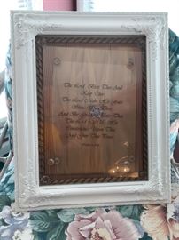 "The Lord bless thee and keep thee" shadow box