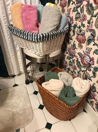 Plush bath towels