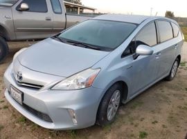 #56: 2012 Toyota Prius V
Estimated DMV registration: $295 and $70 doc fees 

Year: 2012
Make: Toyota
Model: Prius v
Vehicle Type: Passenger Car
Mileage: 
Plate: 
Body Type: 4 Door Hatchback
Drive Line: FWD
Engine Type: L4, 1.8L
Fuel Type: Gasoline
Horsepower:
Transmission:
VIN #: JTDZN3EU7C3081328