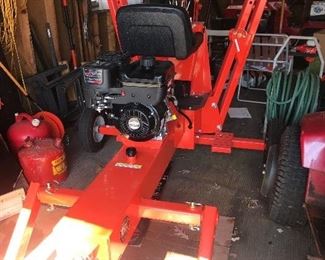 DR Power Towable Backhoe. Never used- only started. 12” Digging Bucket and ripping attachment.