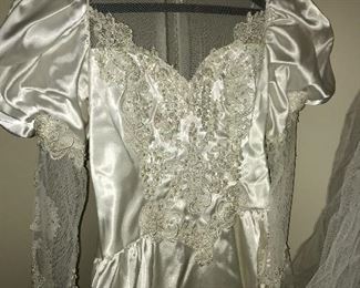 Gorgeous vintage wedding dress.