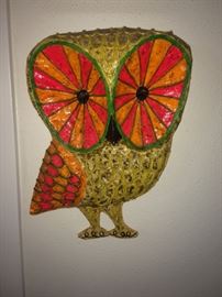 paper mache owl circa 1970