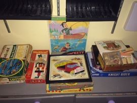 selection of vintage games
