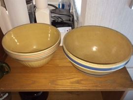 two nice old pottery bowls