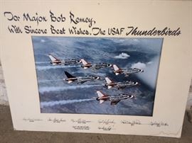 Signed Thunderbirds photo