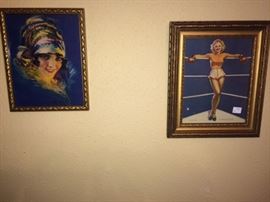 vintage pin-up prints