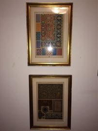 old framed prints