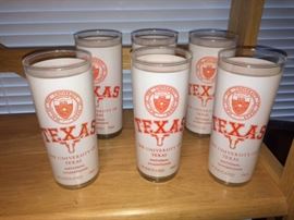 UT national championship glasses (1963 and 1969)