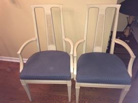 arm chairs with dining table