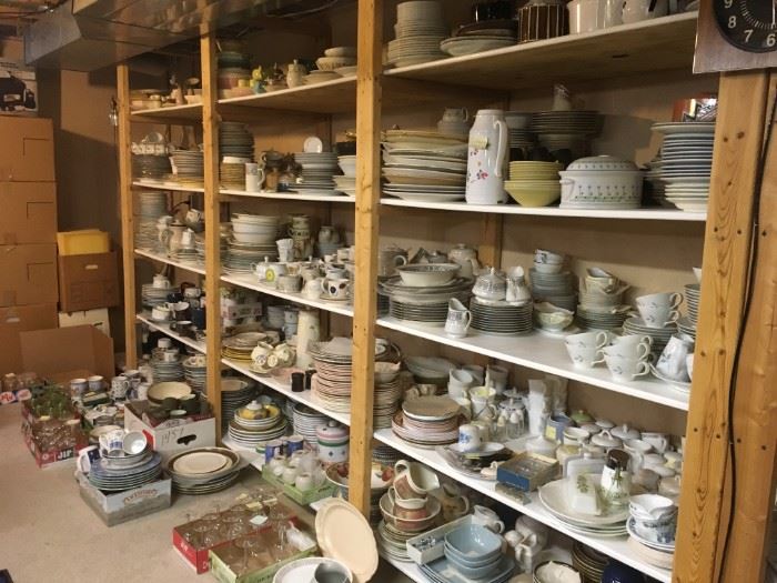 and shelves...