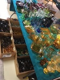 Glassware of distinct color spectrum is undeniable note worthy either displayed or when in use.