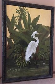 Oversize Oil Canvas, Egret