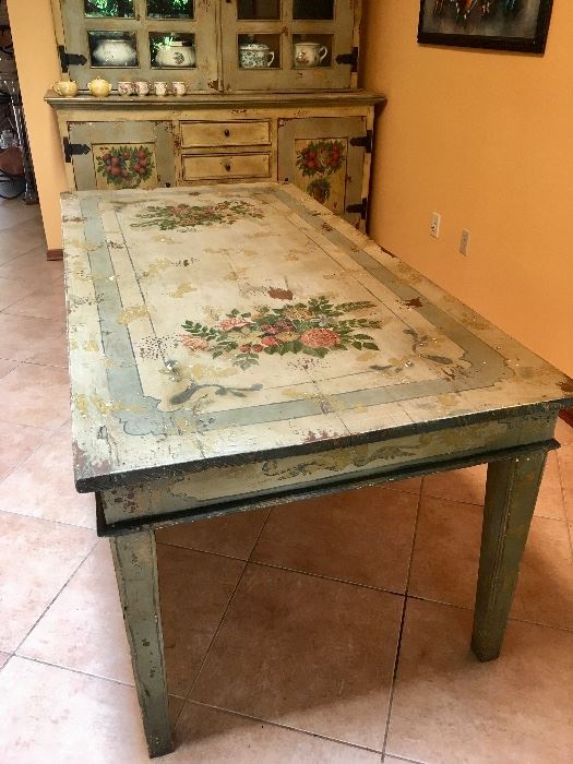Hand Painted Country Table