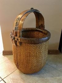 Antique Rice Gathering Basket