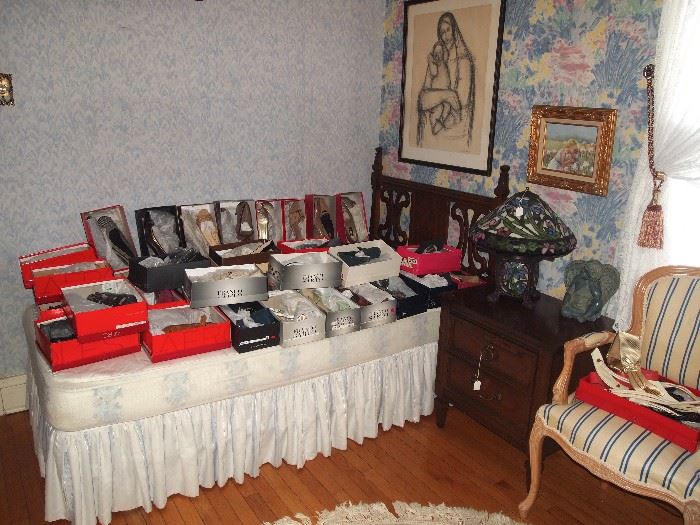 Ladies designer shoes, many new in the box!