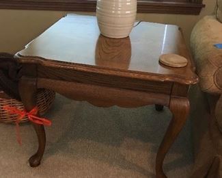 Stone top end table