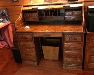 Vintage roll top desk