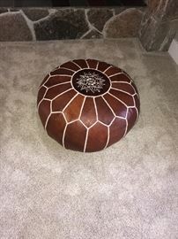 LEATHER OTTOMAN