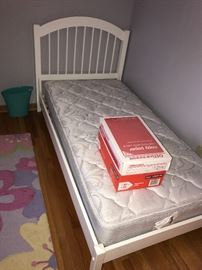 TWIN SIZE BED WITH MATTRESS